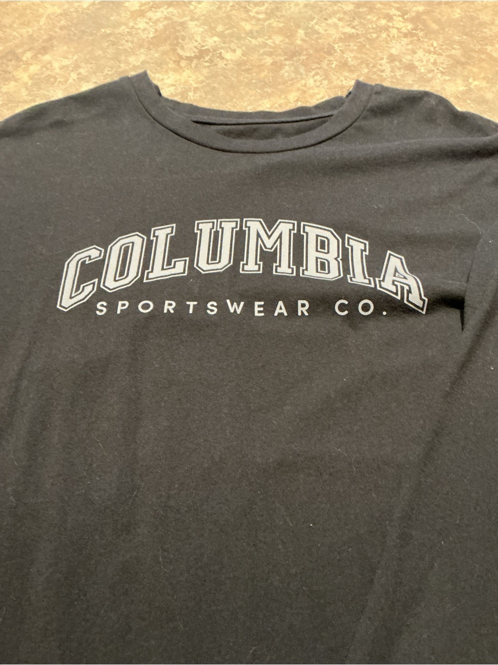Columbia Men's Black Crew Logo Short Sleeve Tee